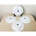 Oneida Sakura Snowman Salad Plate 8 Christmas Debbie Mumm Blue x4 Holiday