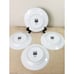 Oneida Sakura Snowman Salad Plate 8 Christmas Debbie Mumm Blue x4 Holiday