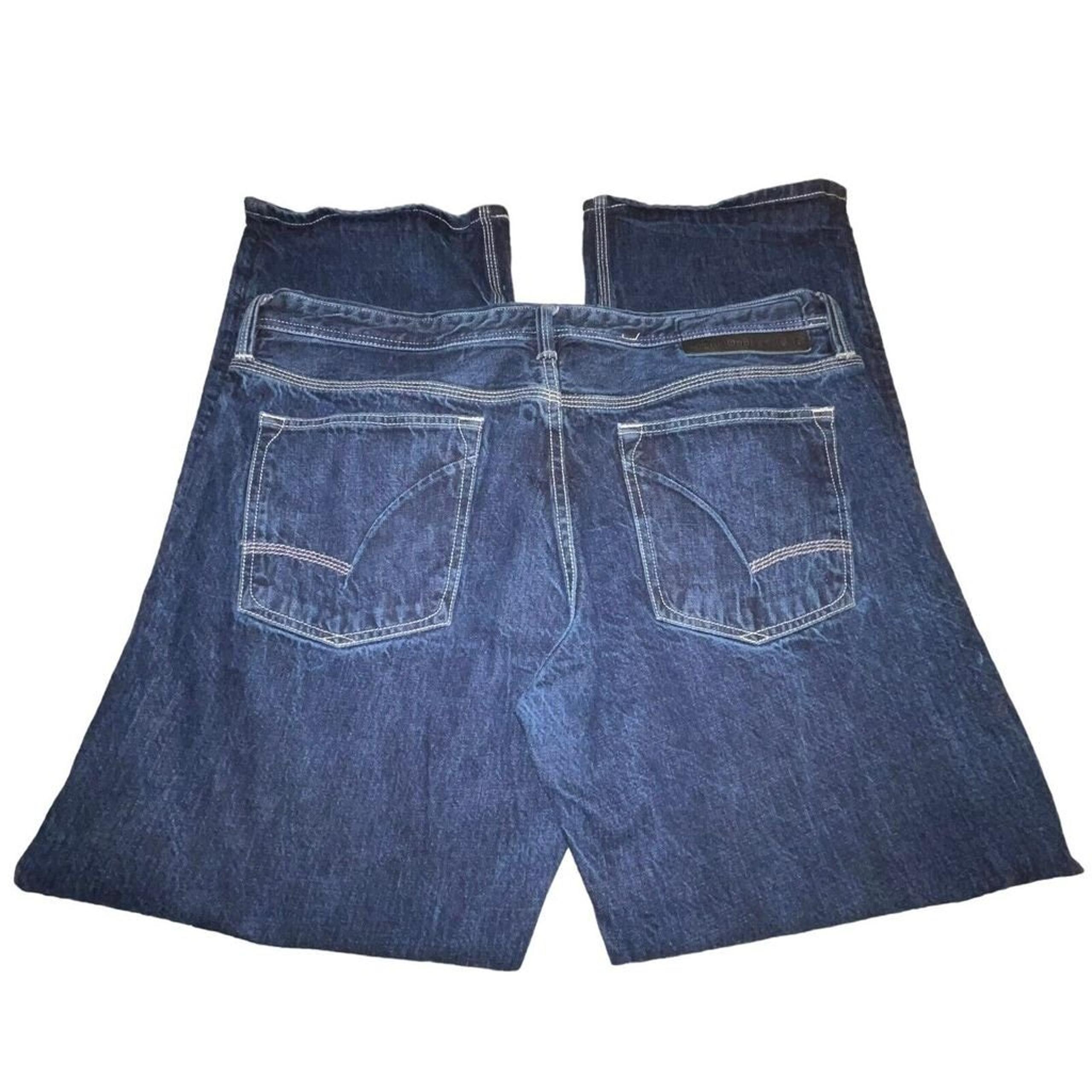 Artful Dodger Men's Denim Jeans 42x34 Big & Tall Dark Wash Cotton Bootcut EUC