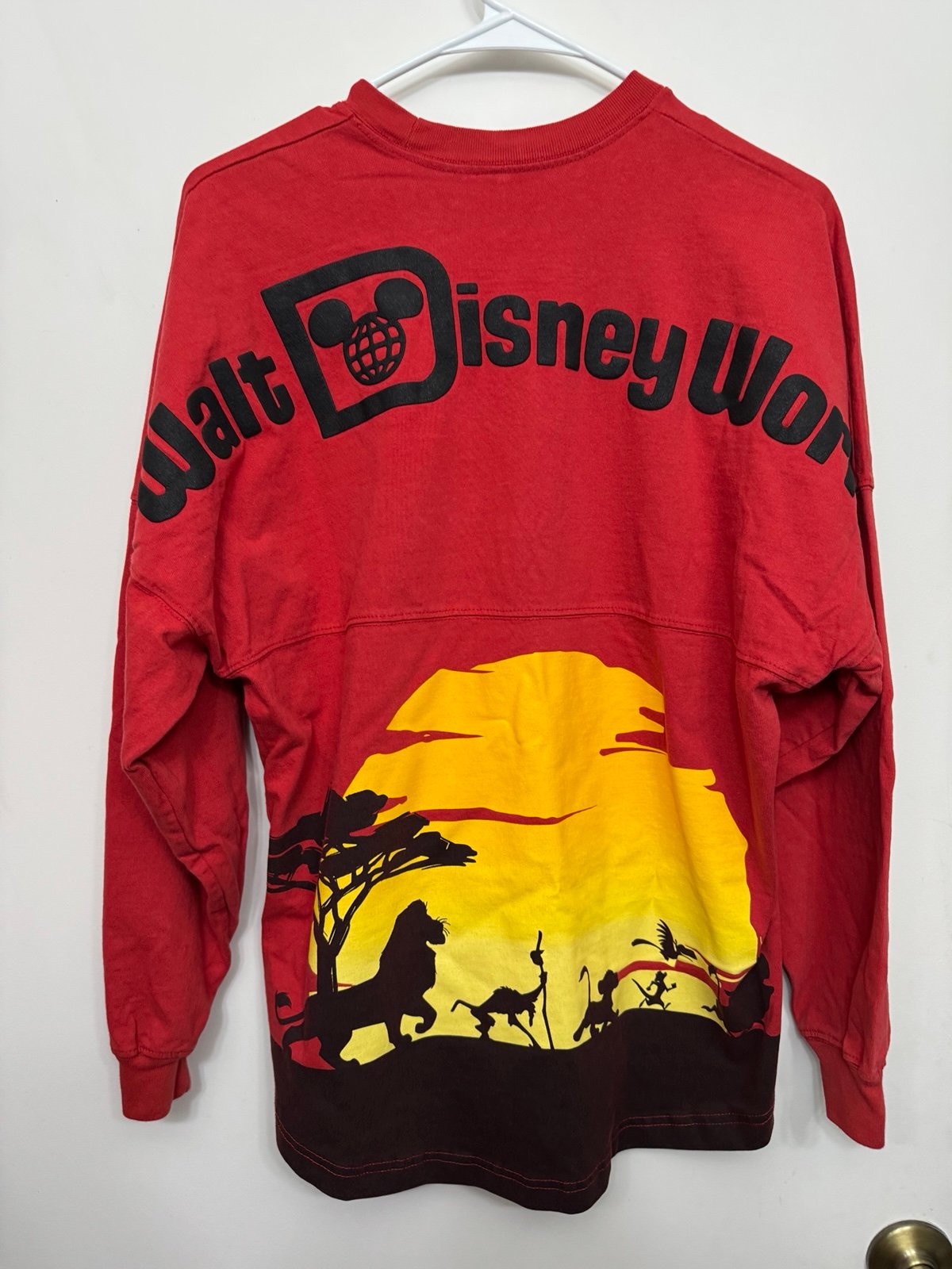 Disney Parks Lion King WDW Spirit Jersey for Adults Long Sleeve Small