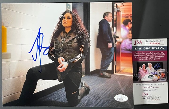WWE NXT Tamina Snuka Signed 8x10 Photo K Autograph WrestleMania JSA COA