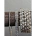 Lot of Four Vintage Pearl Rhinestone Silver Tone Bracelets
