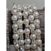 Lot of Four Vintage Pearl Rhinestone Silver Tone Bracelets