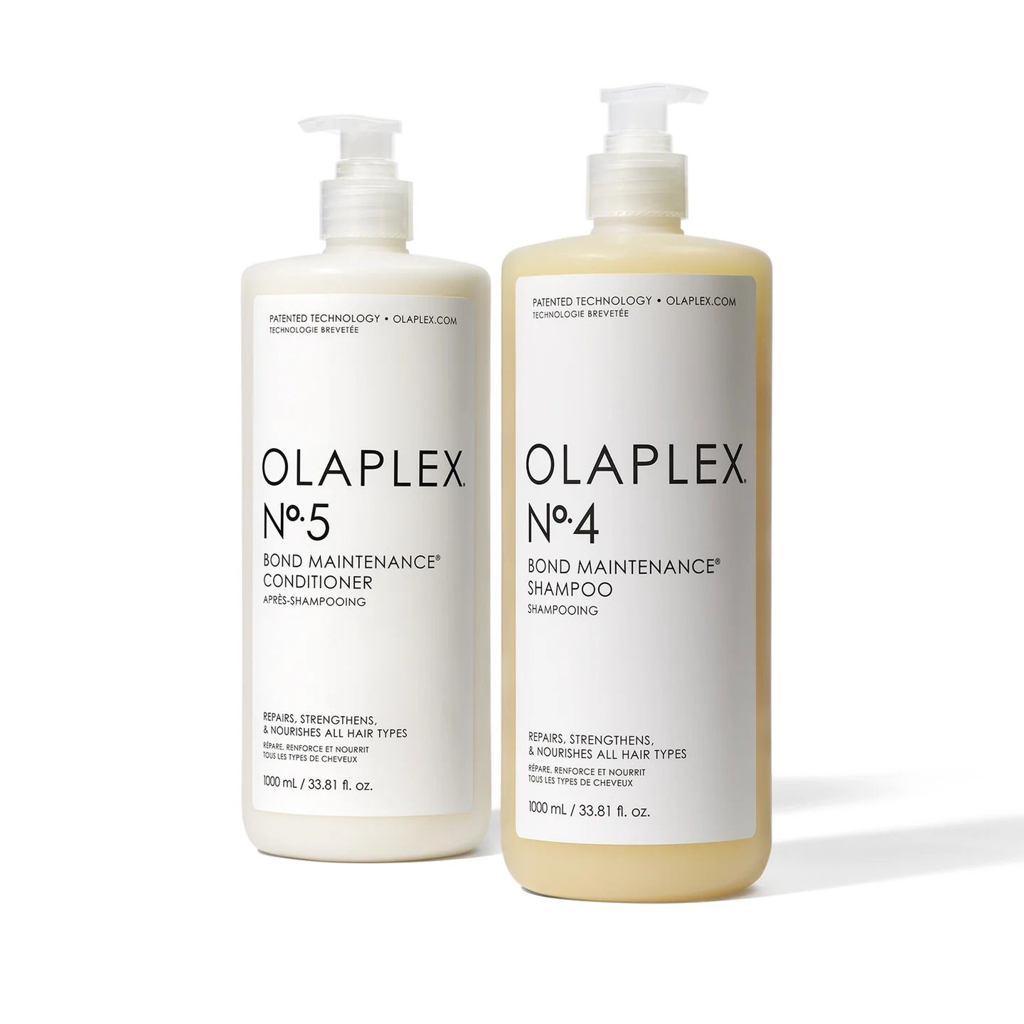 Olaplex 4 and 5 shampoo and conditioner liters