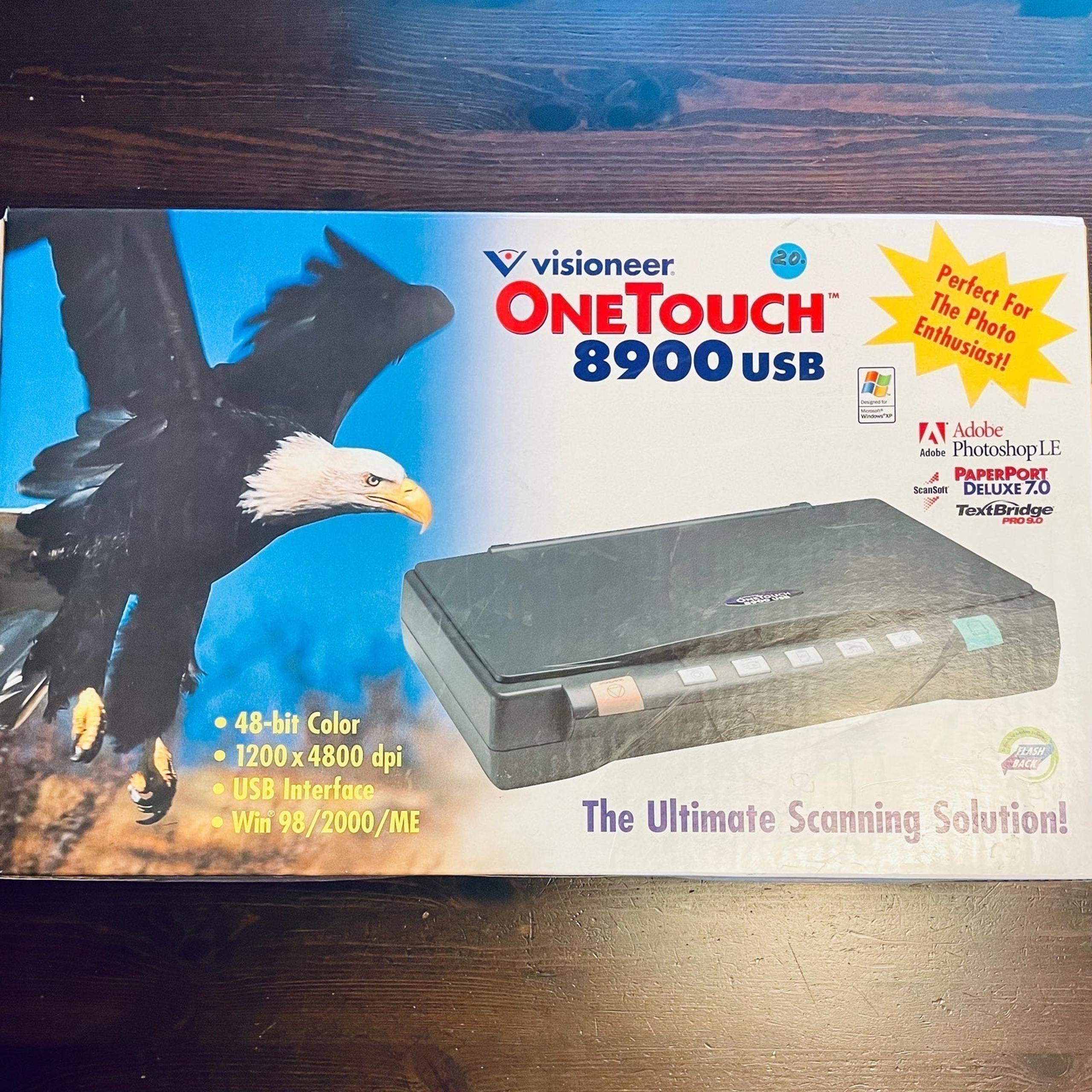 Visioneer  OneTouch USB 8900 Flatbed Scanner for Windows PC UNTESTED