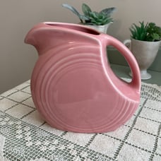 Vintage Medium size rose Fiestaware juice pitcher HTF!