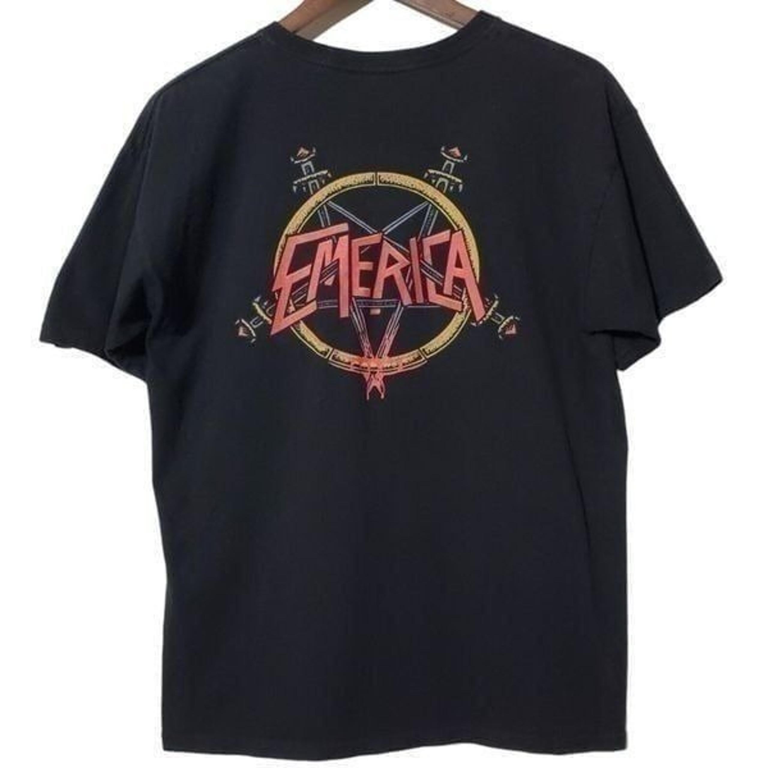 Vintage Emerica Slayer Black T Shirt Size S Grunge Metal Skateboarding Y2K Mens