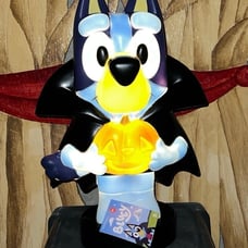 New Halloween 23.2” Lighted Bluey In A Vampire Costume Blow Mold Decoration