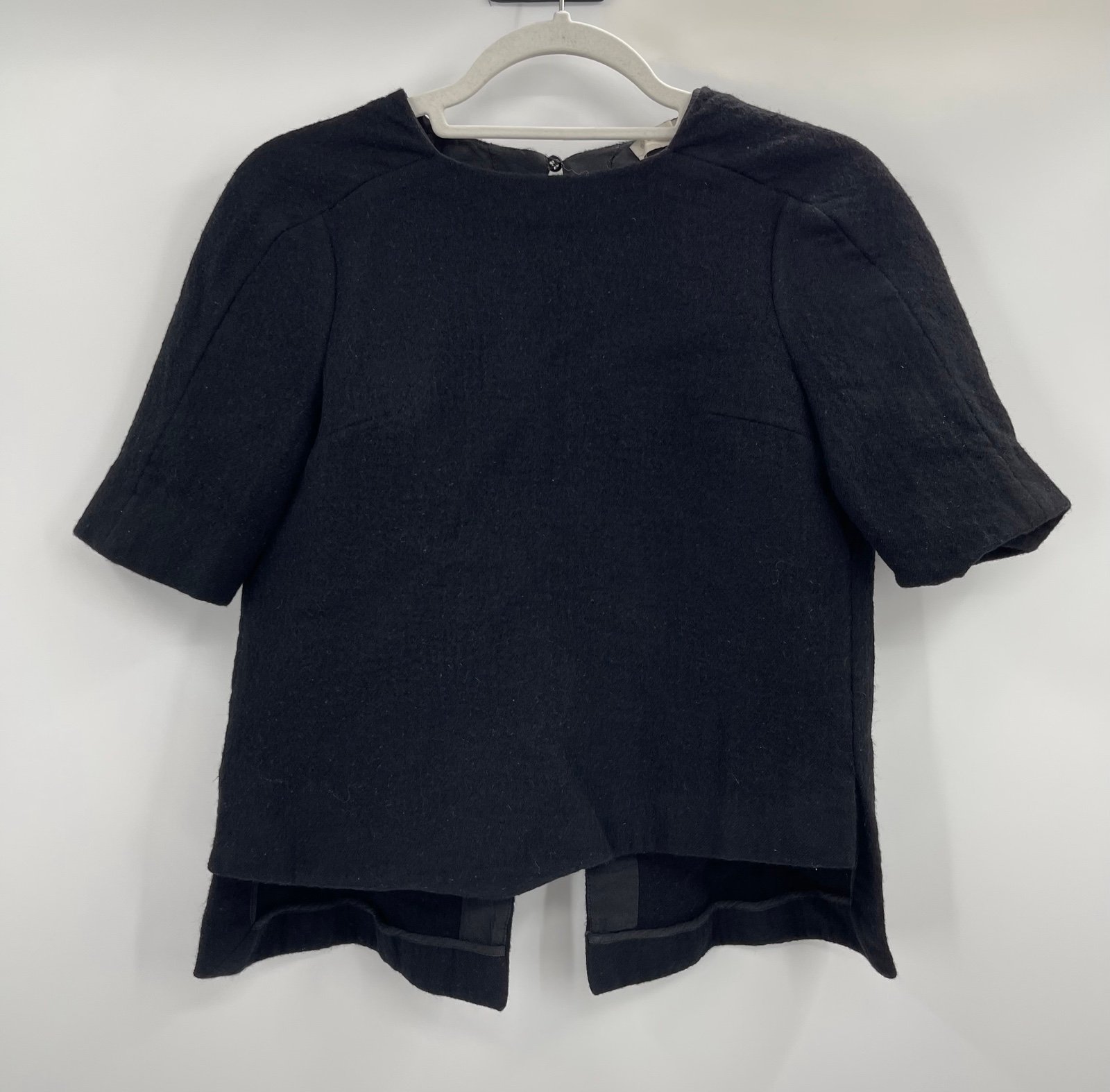 stella mccartney open back wool black sweater 42 medium