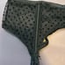 Victoria ’s Secret black polka dot garter belt size L