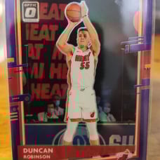 Donruss 2020-21 OPTIC PURPLE DUNCAN ROBINSON PRIZM CARD #44