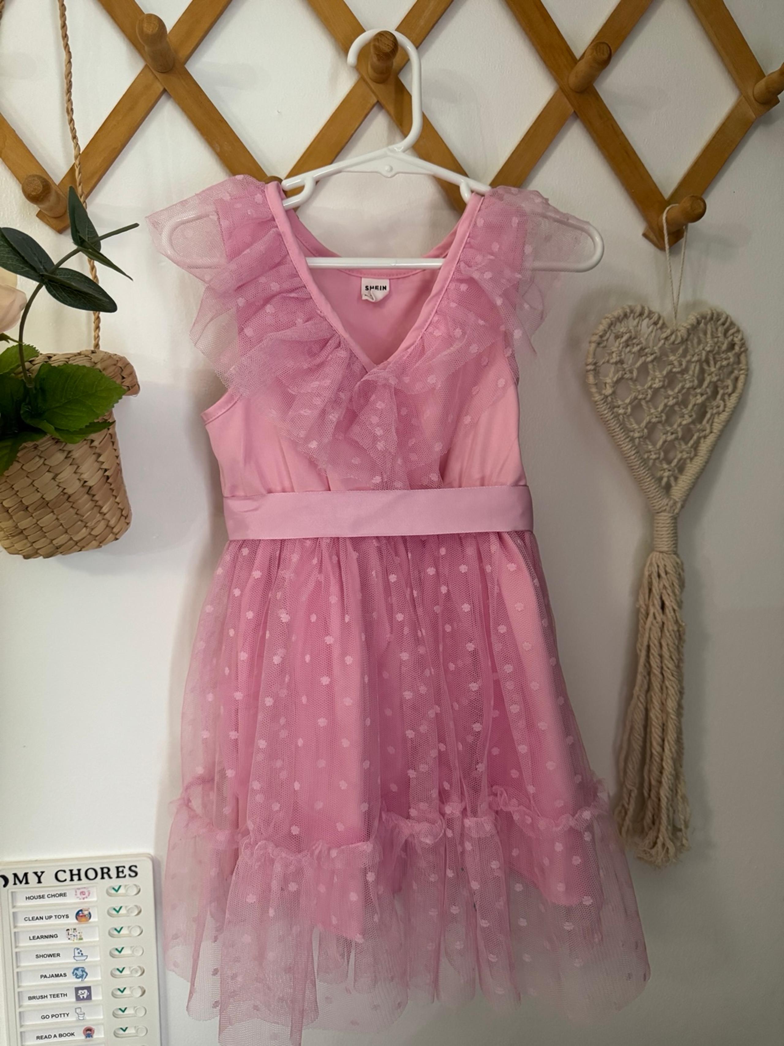 Pink tulle dress