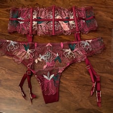 New: Victorias Secret Garter & Panty set Sz M/L