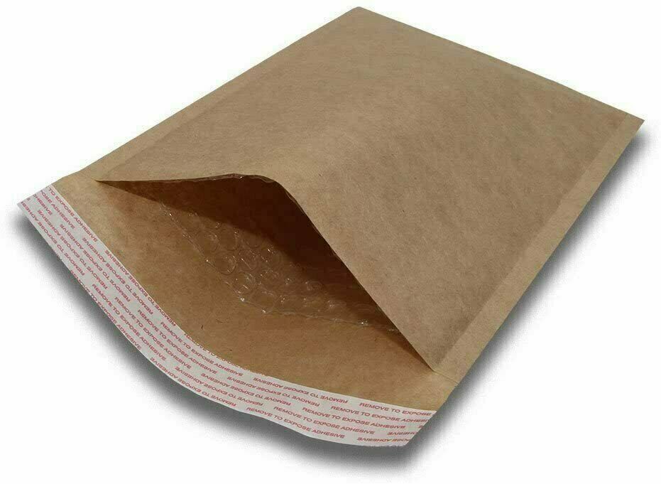 500 #0 6x10 Kraft Natural Paper Padded Bubble Envelopes Mailers Case 6 x10