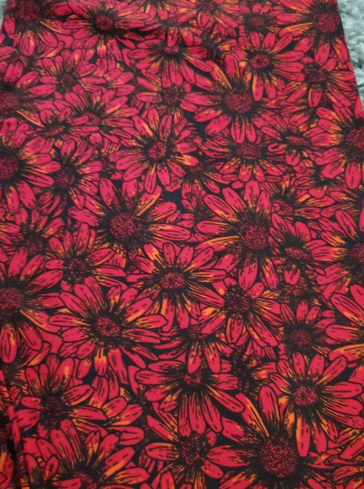 Lularoe TC vintage floral leggings coneflower