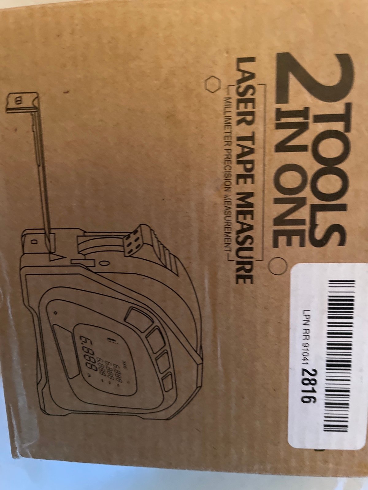 2 Tools In One Laser Tape Measure Millimeter Precision Measurements