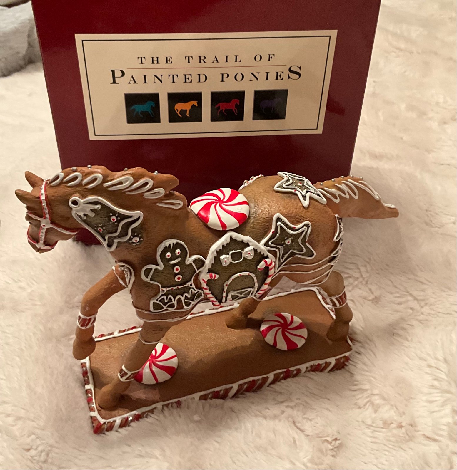 2007 RETIRED 2nd edition Trail of Painted Ponies Gingerbread Pony W/box