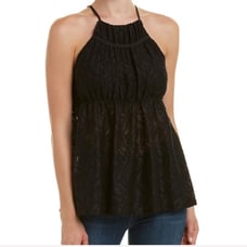 BCBGMAXAZRIA LACE Halter TOP