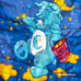 Care Bears Follow Your Dreams 2003 Childs Sleeping Bag Moon Stars Bedtime Bear