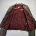 Hidesign Leather Motorcycle Jacket Womens L Red Satin Lining Genuine Brown Moto