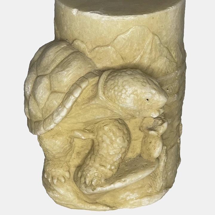 Vintage Tortoise Turtle Pillar 3D Figural Candle Lava Enterprises San Diego 2000