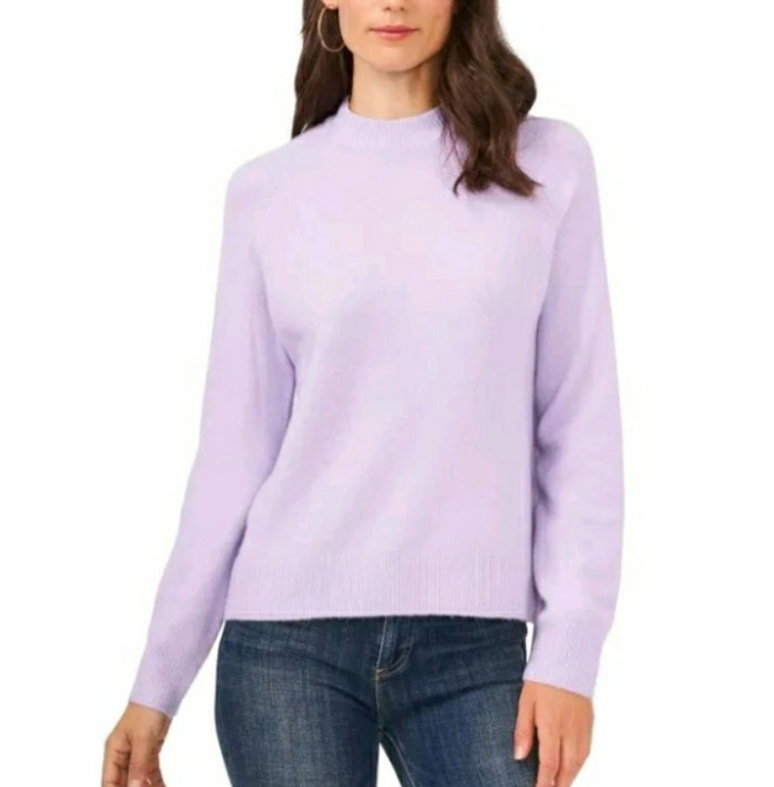 Vince Camuto Lavender Mock Neck Sweater size XL