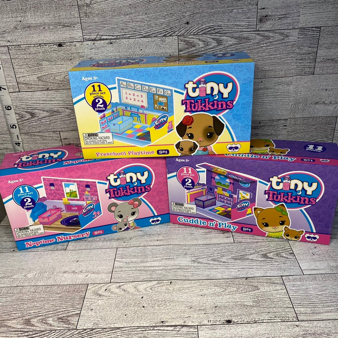 Tiny Tukkins Playsets Puppy Dog Mouse Fox Bundle