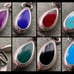 Vintage Sterling MultiStone Mexico Southwestern Teardrop Toggle Clasp Bracelet