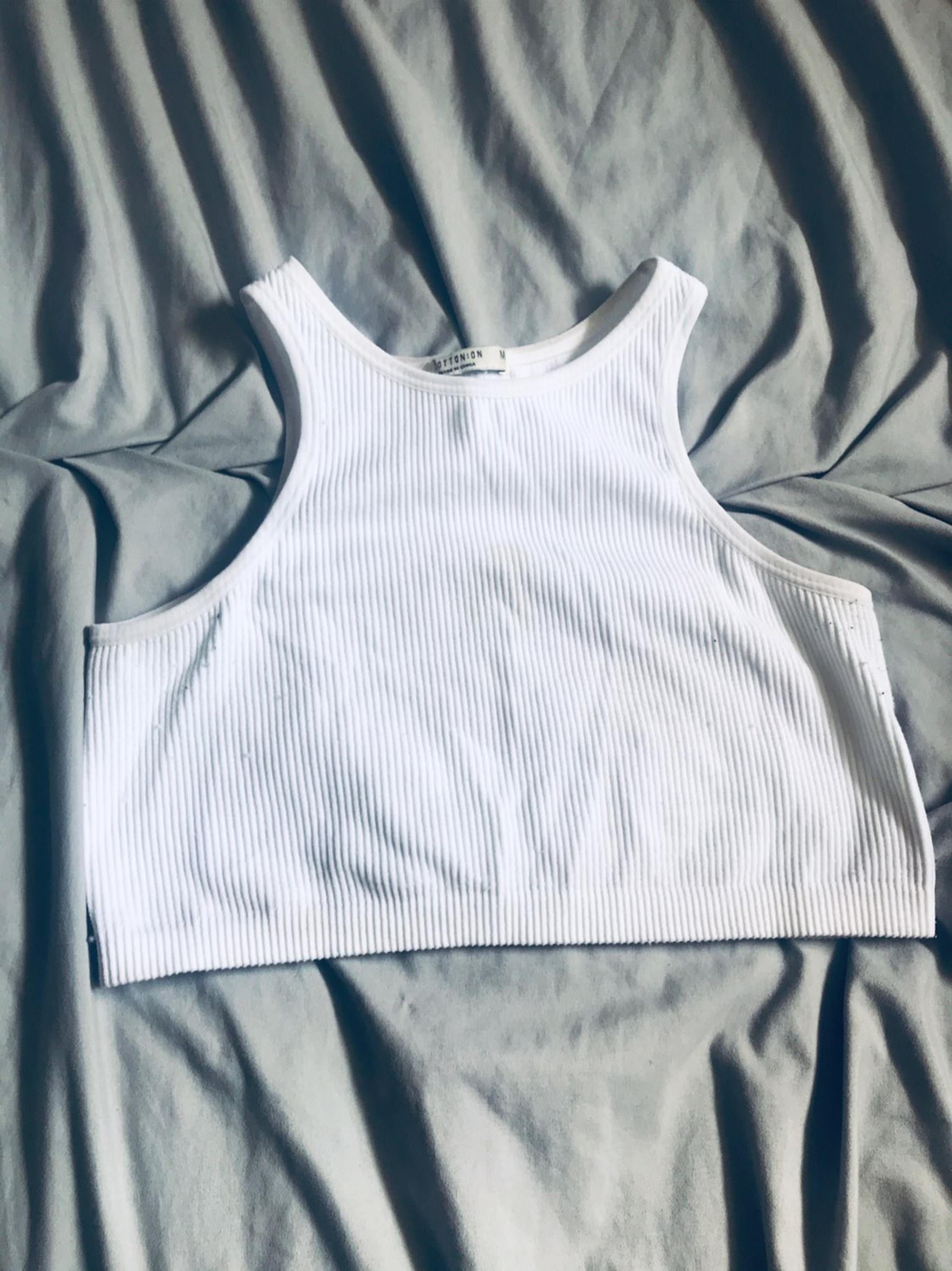 cotton on white tank top
