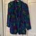 100% Silk Sunny Leigh Vintage Floral print blazer - Size S