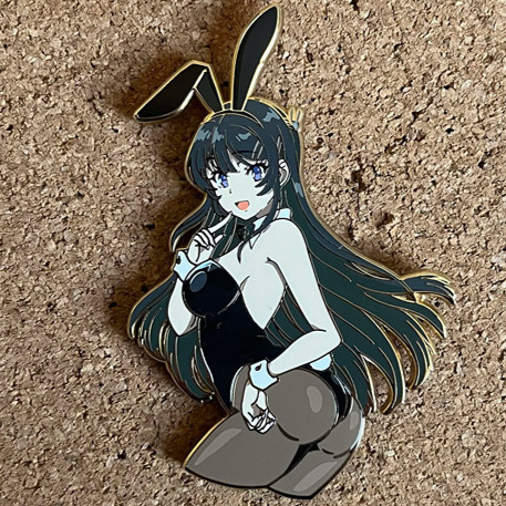 Mai Bunny Girl Senpai Collectibles Kevin enamel pin