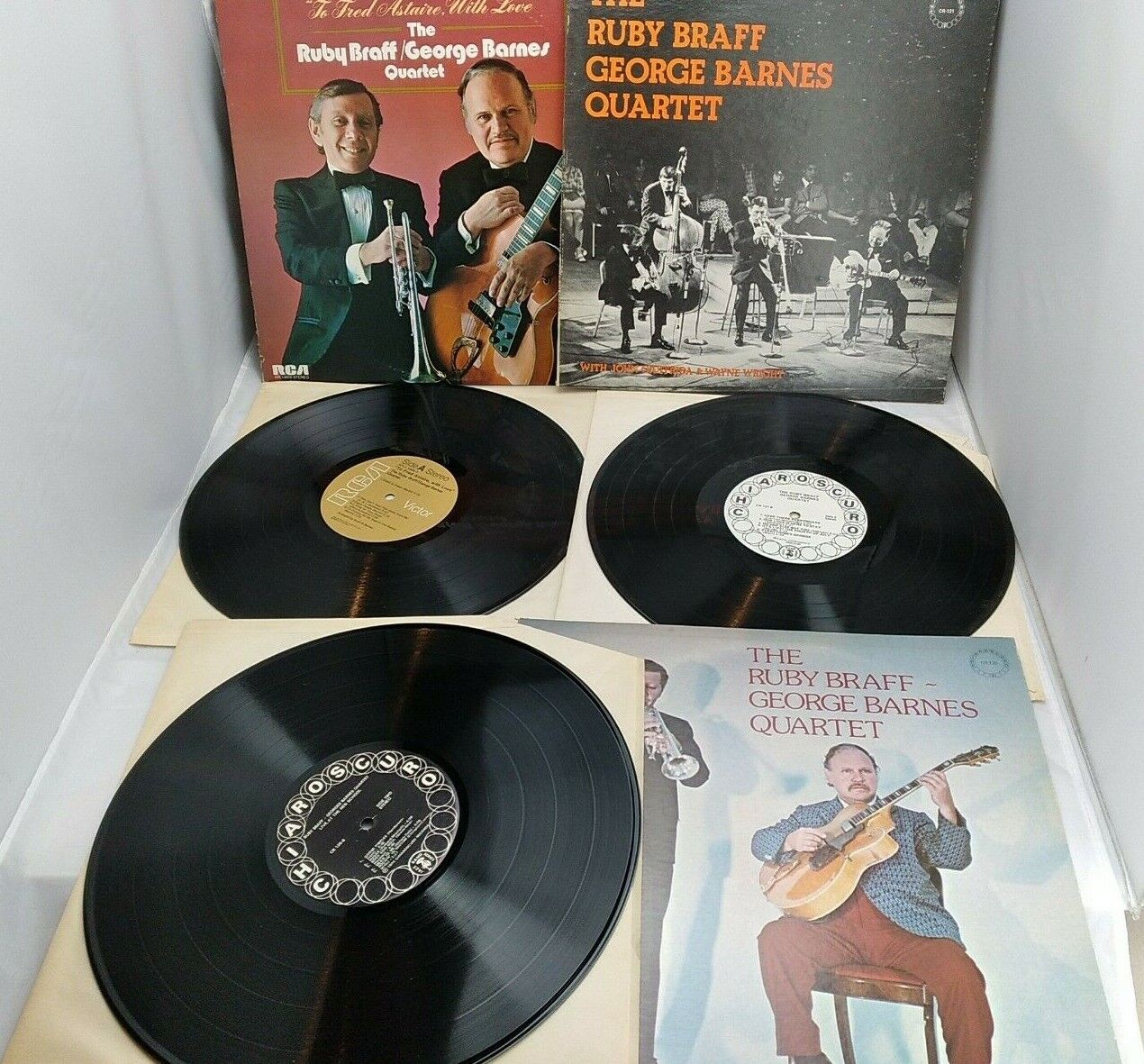 Lot of 3 The Ruby Braff-George Barnes Quartet LPs Vinyl Records 1970's