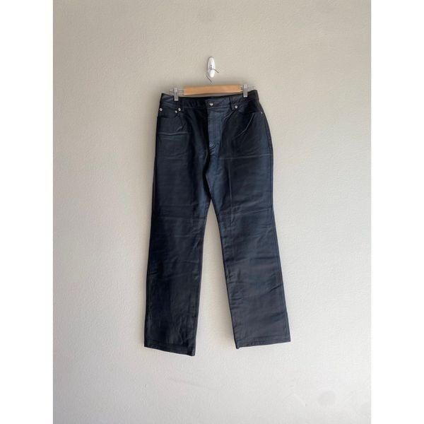 vintage y2k Newport news high rise leather pants