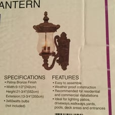 French Style Outdoor Light