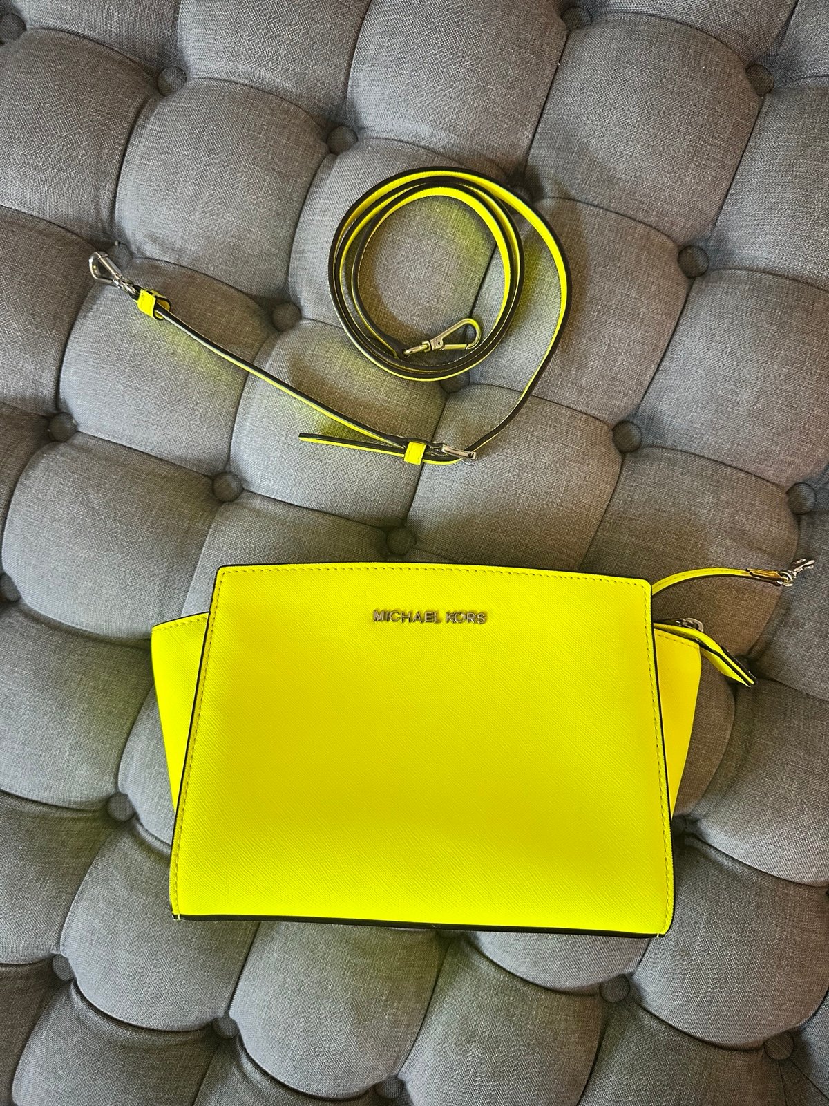 michael kors yellow crossbody