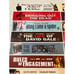 Lot of 22 Movie Theater Box Office Mylar Banners 11.5 x2.5” Authentic Two-Sided