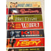 Lot of 22 Movie Theater Box Office Mylar Banners 11.5 x2.5” Authentic Two-Sided