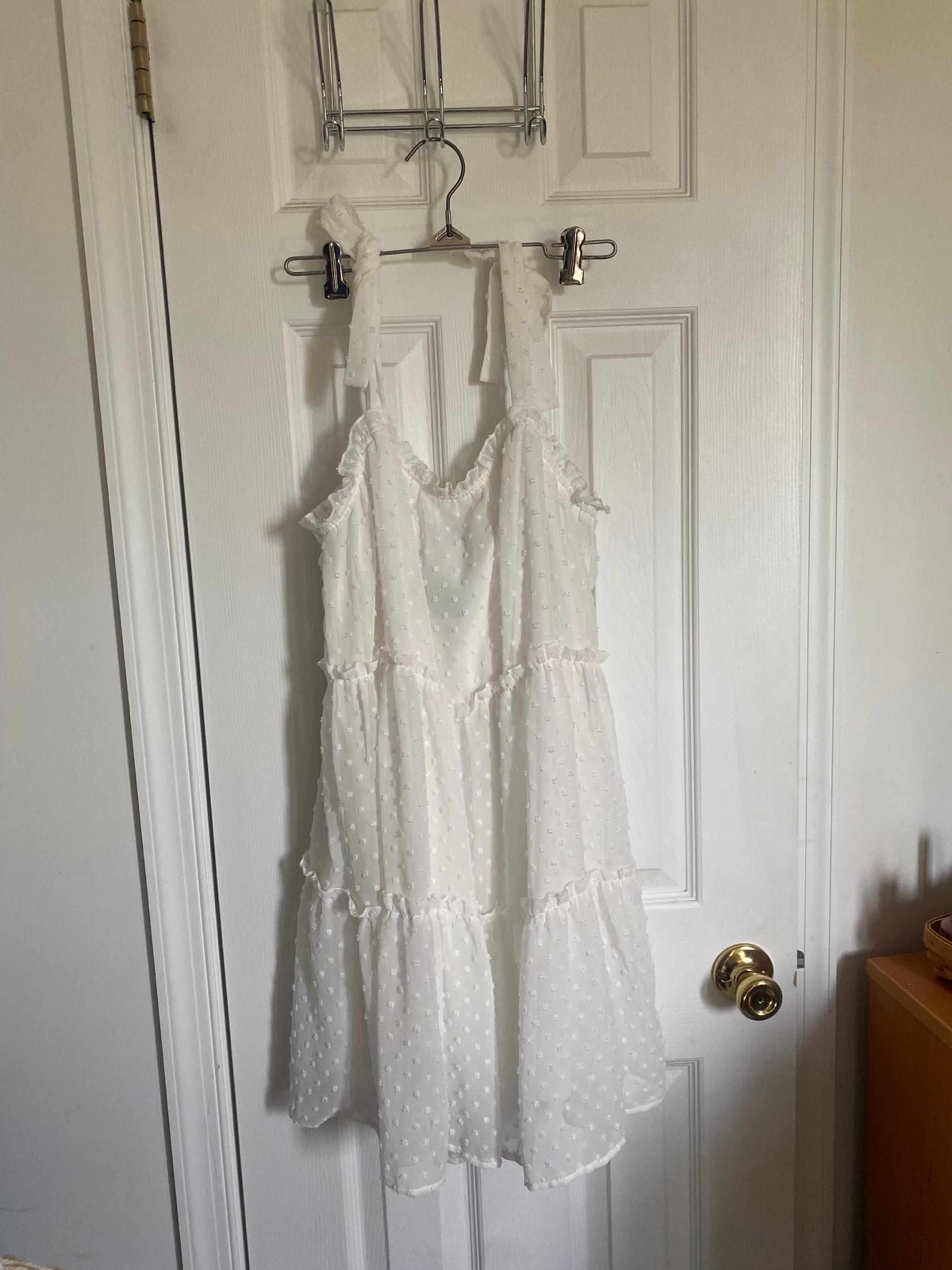 White Flowy Dress