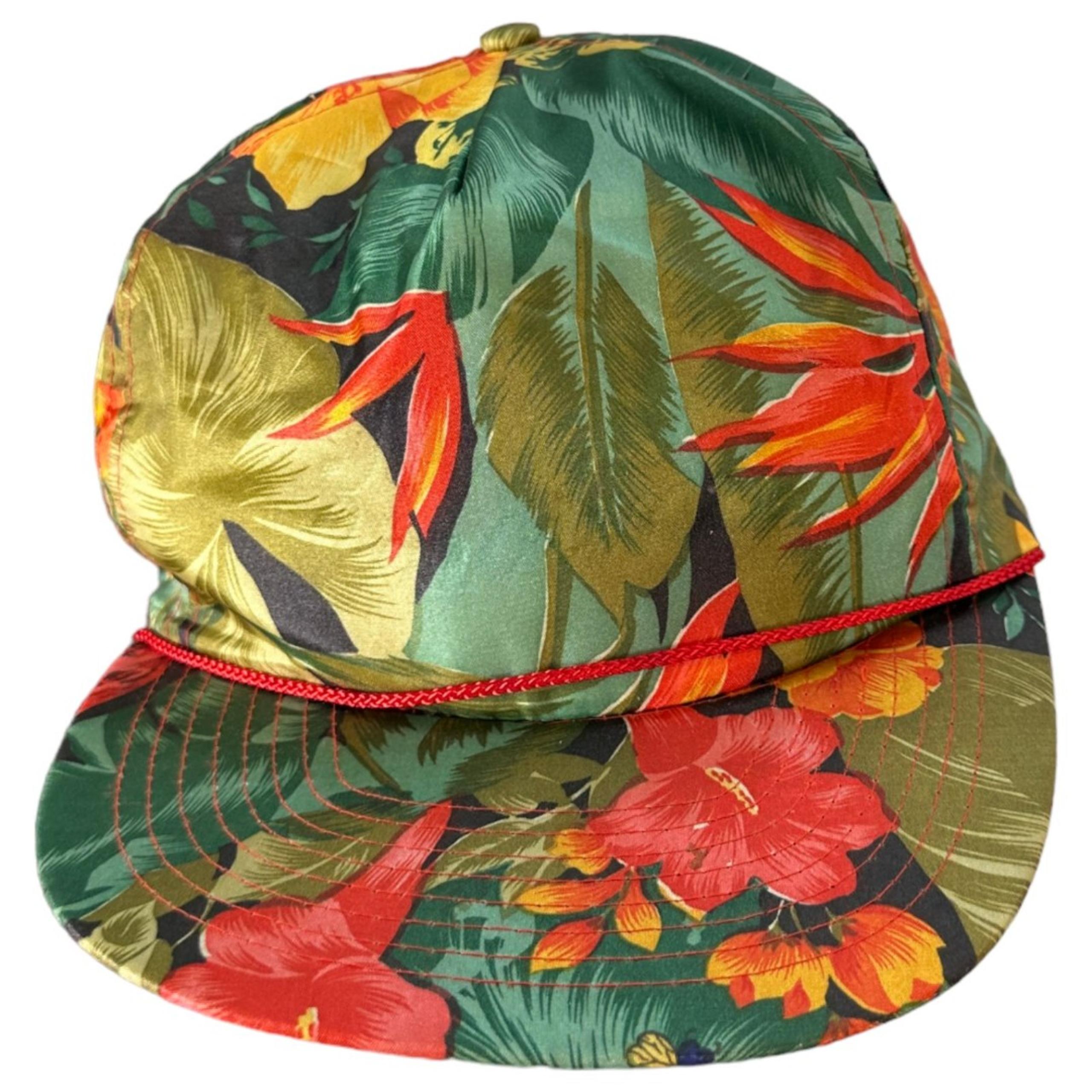 Mohr's Vintage Floral Rope Hawaiian Tropical Hat Snapback One Size