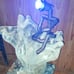 Steampunk driftwood lamp