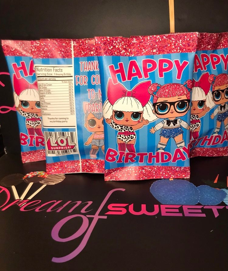 Custom party Chip Bags