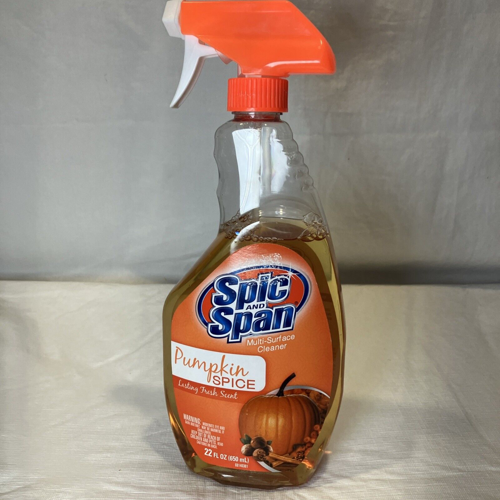 Spic And Span Pumpkin Spice Multi-surface Cleaner 22 Fl Oz RARE HTF