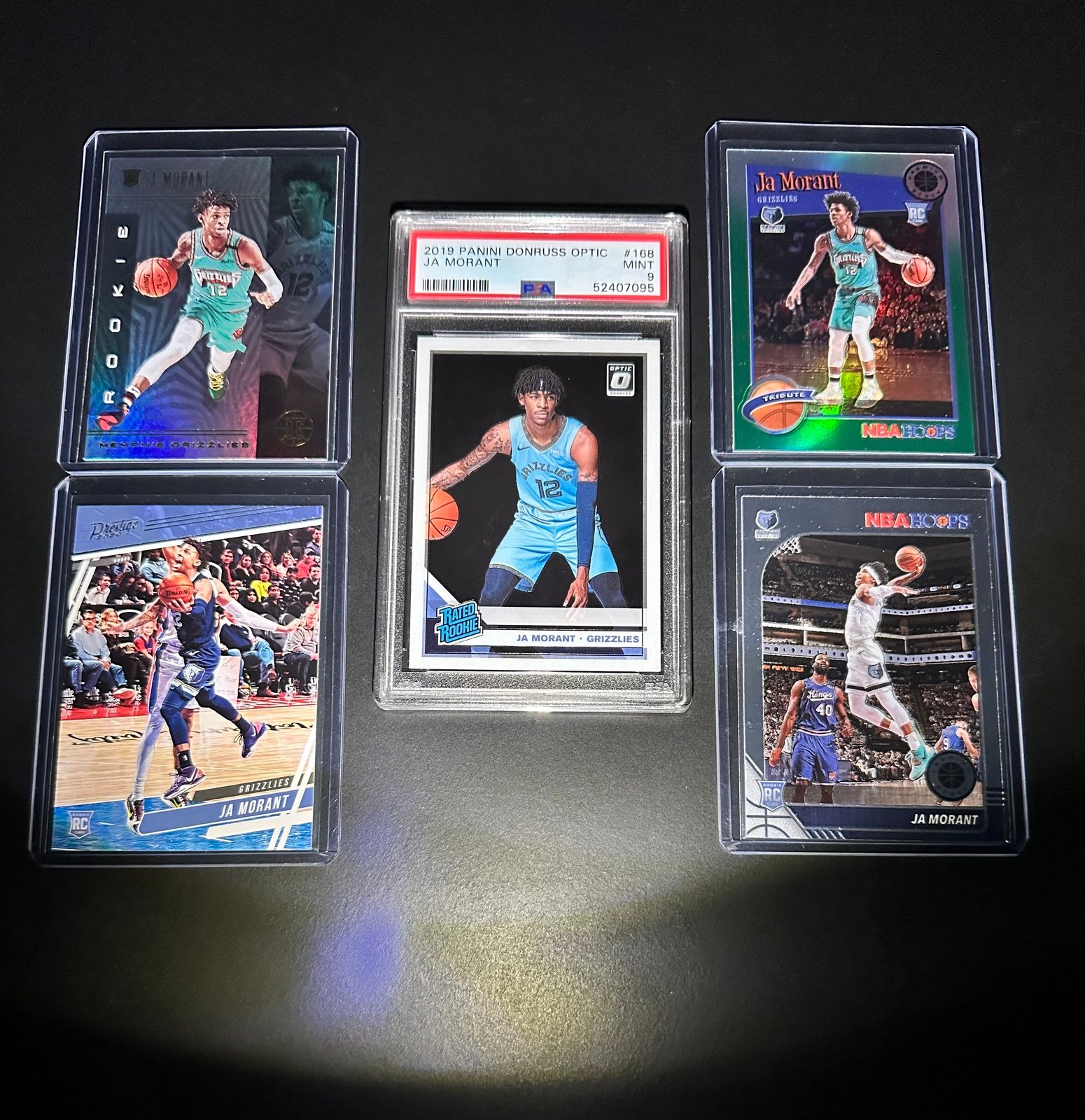 Ja Morant Rookie lot (5 cards)
