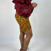 African Print Ankara Handmade Yellow Asymmetrical Skirt