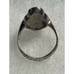Vintage Black Onyx Marcasite Sterling Silver Ring. Size 10