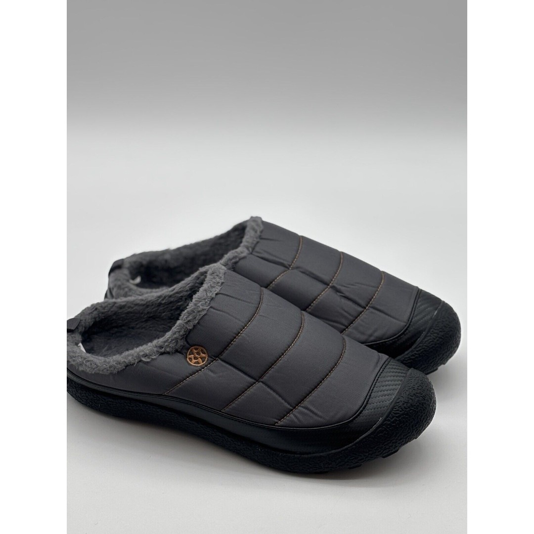 Size 14 Mens House Slippers Slip on Fully Fur Lined Slippers