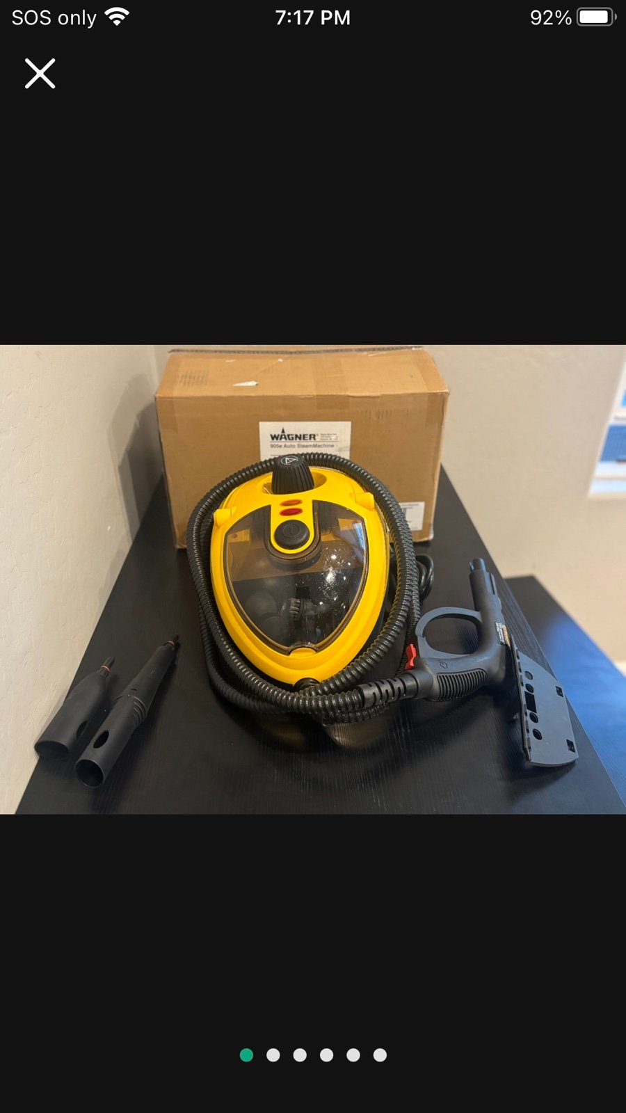 Wagner 905E Autoright Car Steam Cleaner Missing Some Accessories