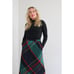 1980's Haberdashery Plaid Day Skirt // Women's Size XXS to XS 23 to 26 Waist