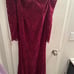 Pinkblush maternity maroon floor length dress