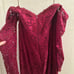 Pinkblush maternity maroon floor length dress